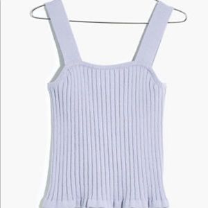 Madewell Tilney Ribbed Sweater Tank Size XXS